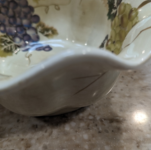 3/$30.  Vintage Tabletops unlimited Cabernet HandPainted - Picture 5 of 5